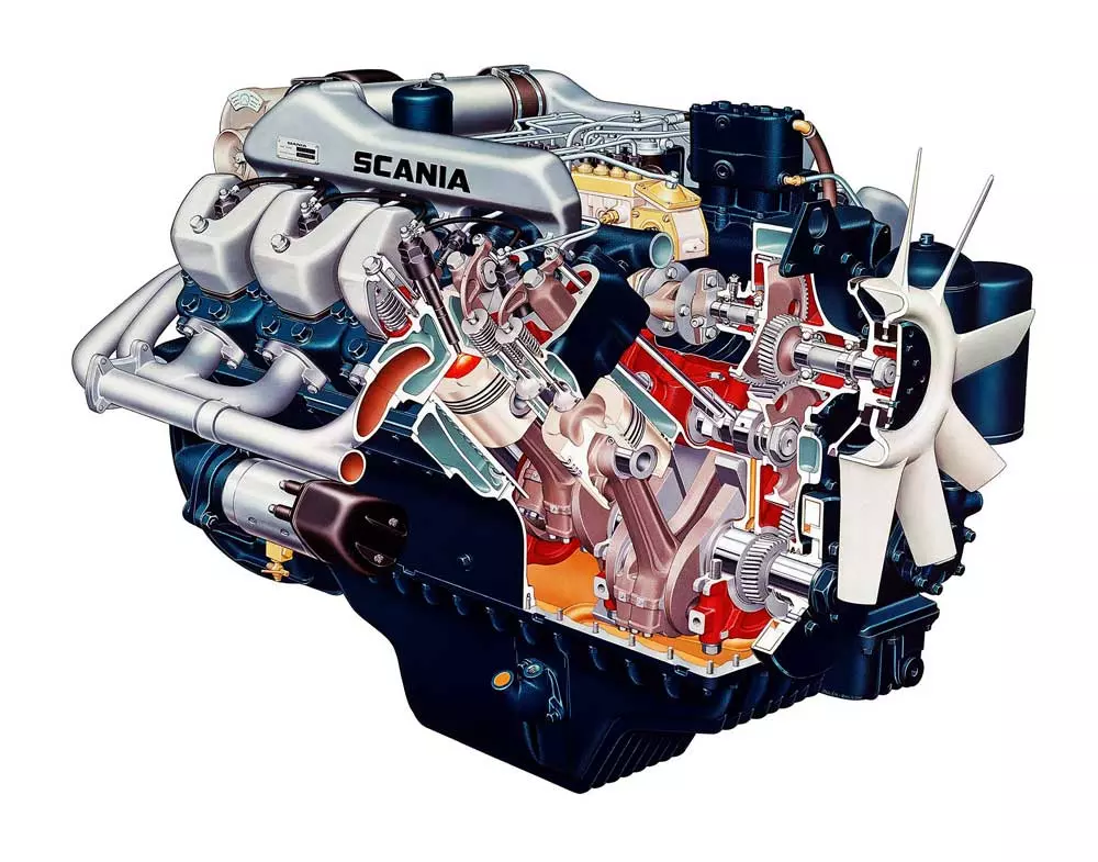 اولین موتور V8 اسکانیا